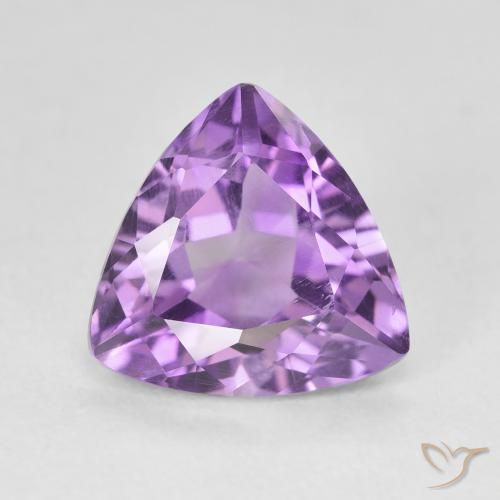 2.94ct Natural Purplish Violet Amethyst, Trillion, VS