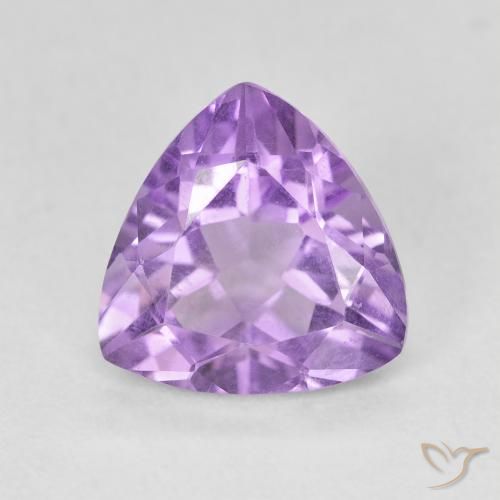 2.70ct Natural Medium Violet Amethyst, Trillion, VS