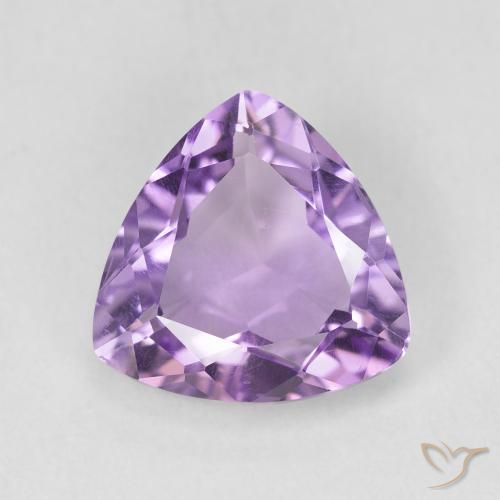 2.56ct Natural Medium Violet Amethyst, Trillion, VS