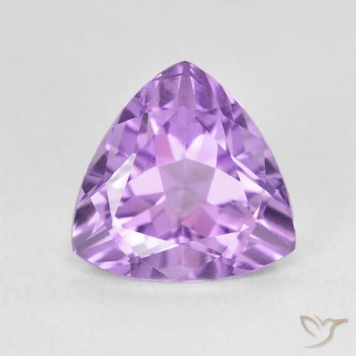 2.88ct Natural Deep Purplish Violet Amethyst, Trillion, VS