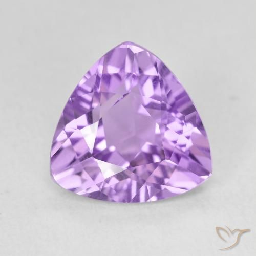 2.82ct Natural Medium Violet Amethyst, Trillion, VS