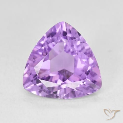 2.89ct Natural Pinkish Violet Amethyst, Trillion, VS