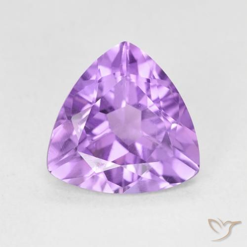 2.62ct Natural Pinkish Violet Amethyst, Trillion, VS