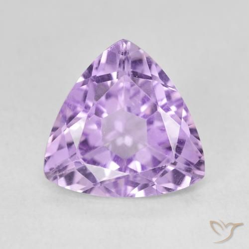 3.03ct Natural Pinkish Violet Amethyst, Trillion, VS