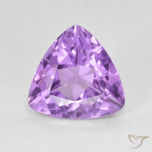 3.06ct Natural Pinkish Violet Amethyst, Trillion, VVS