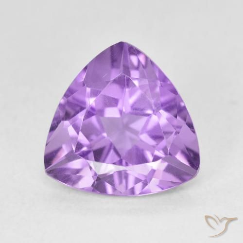 2.87ct Natural Pinkish Violet Amethyst, Trillion, VVS