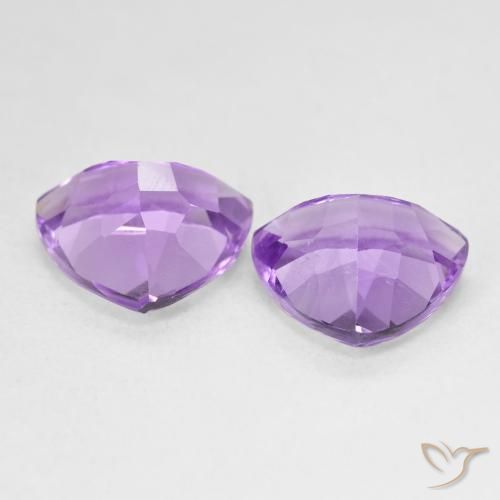 Amethyst Gemstones in 10 x 10 mm (calibrated) Size for Sale, Amethyst Stones in Deep Iris Violet Color