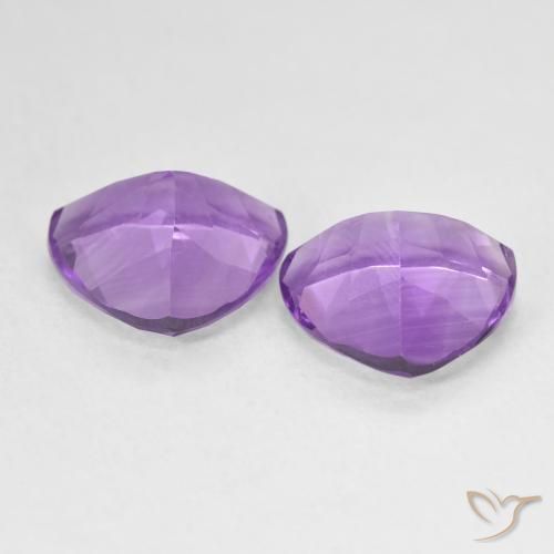 Amethyst Gemstones in 10 x 10 mm (calibrated) Size for Sale, Amethyst Stones in Medium Violet Color