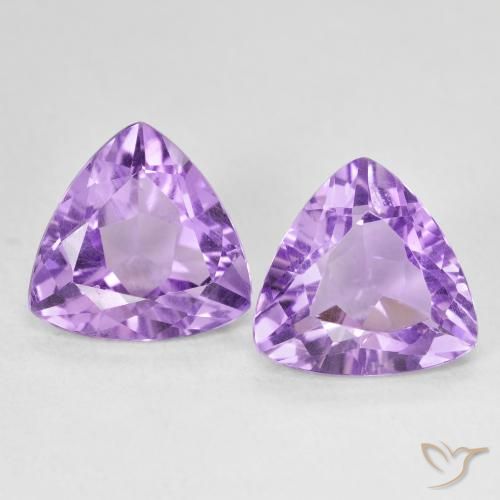 5.51ctw Natural Medium Violet Amethyst, Trillion, VS