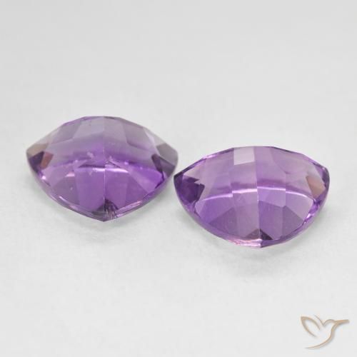 Amethyst Gemstones in 10 x 10 mm (calibrated) Size for Sale, Amethyst Stones in Pinkish Violet Color