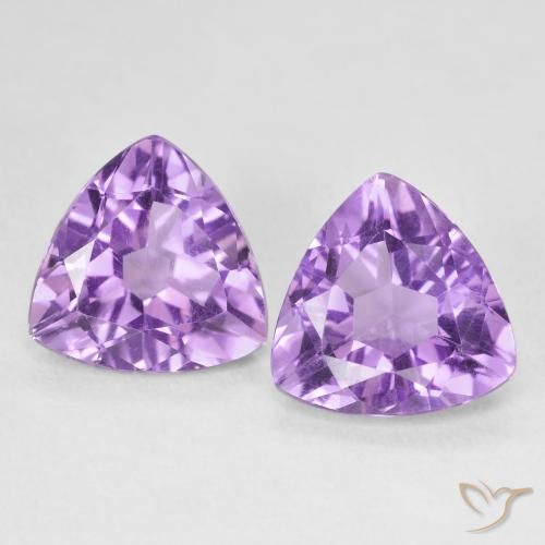 5.57ctw Natural Medium Violet Amethyst, Trillion, VS