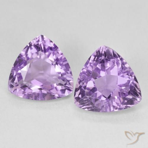 5.63ctw Natural Deep Iris Violet Amethyst, Trillion, VS