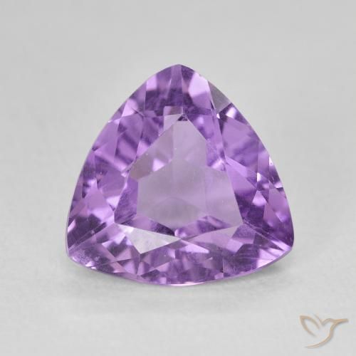 2.75ct Natural Medium Violet Amethyst, Trillion, VVS-VS