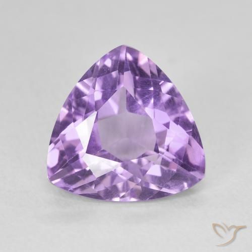 2.85ct Natural Medium Violet Amethyst, Trillion, VVS-VS