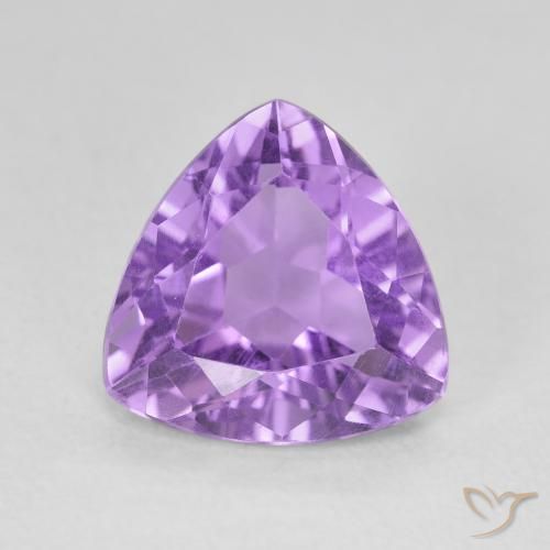 2.91ct Natural Deep Violet Amethyst, Trillion, VVS-VS