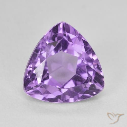 3.16ct Natural Deep Violet Amethyst, Trillion, VVS-VS
