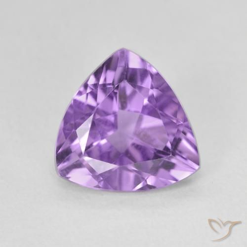 2.32ct Natural Deep Violet Amethyst, Trillion, VVS-VS