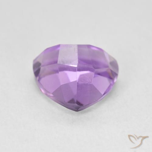 Amethyst Gemstone in 9.4 x 9.2 mm Size for Sale, Amethyst Stone in Intense Violet Color