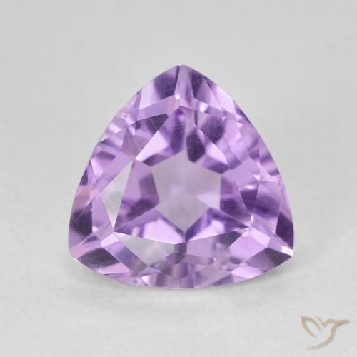 2.97ct Natural Vivid Violet Amethyst, Trillion, VVS-VS