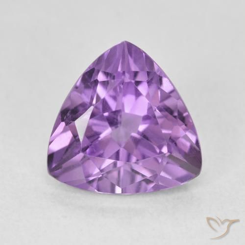 3.07ct Natural Purplish Violet Amethyst, Trillion, VVS-VS