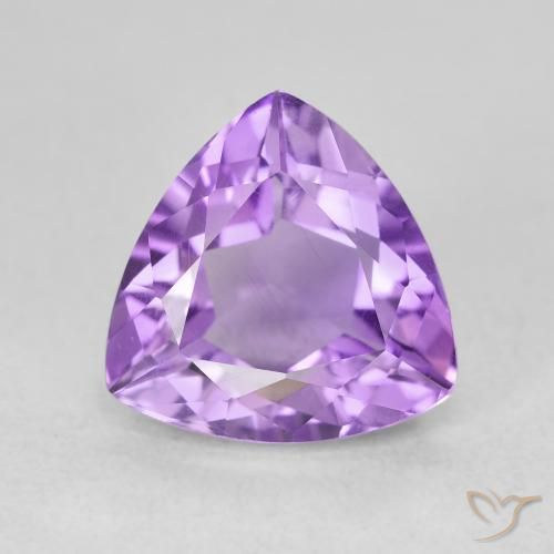 3.11ct Natural Purplish Violet Amethyst, Trillion, VVS-VS