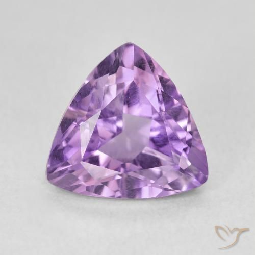 2.82ct Natural Medium Purplish Violet Amethyst, Trillion, VVS-VS