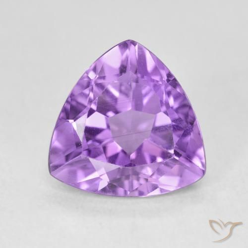 2.97ct Natural Intense Violet Amethyst, Trillion, VVS-VS