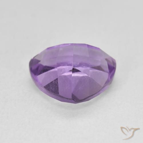Amethyst Gemstone in 10 x 10 mm (calibrated) Size for Sale, Amethyst Stone in Deep Iris Violet Color