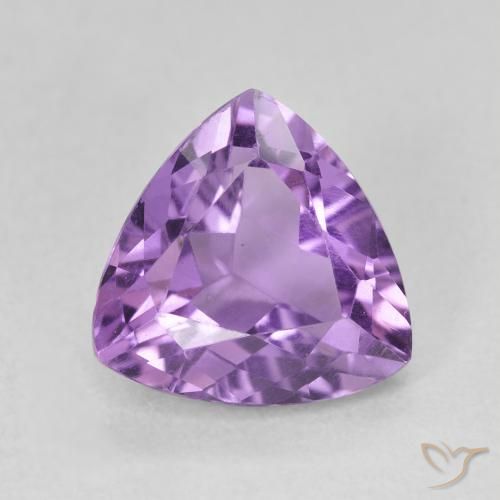 2.91ct Natural Deep Violet Amethyst, Trillion, VVS