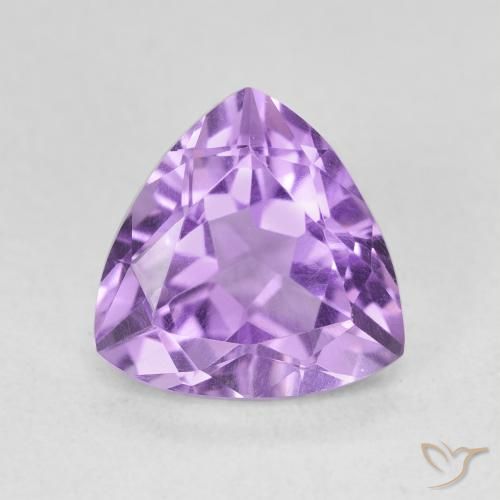 2.90ct Natural Medium Violet Amethyst, Trillion, VVS