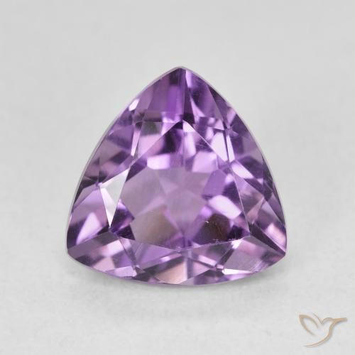 2.86ct Natural Medium Violet Amethyst, Trillion, VVS