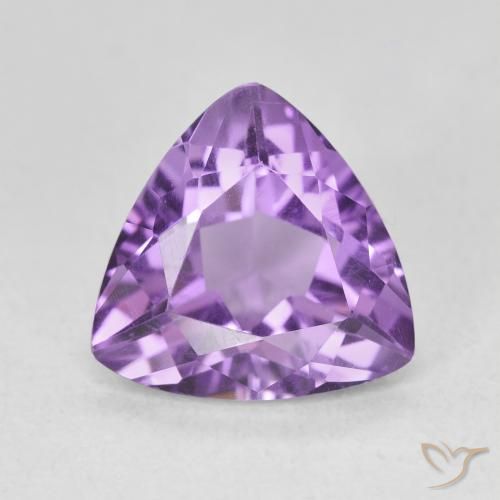 2.69ct Natural Deep Iris Violet Amethyst, Trillion, VVS