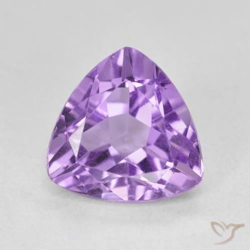 3.03ct Natural Deep Violet Amethyst, Trillion, VVS