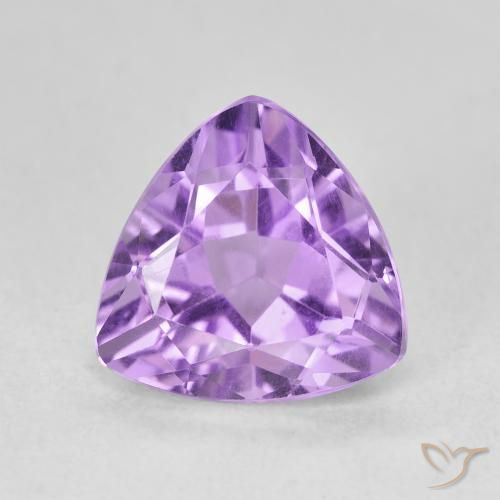 2.82ct Natural Medium Violet Amethyst, Trillion, VVS