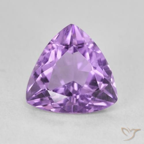 2.84ct Natural Deep Violet Amethyst, Trillion, VVS