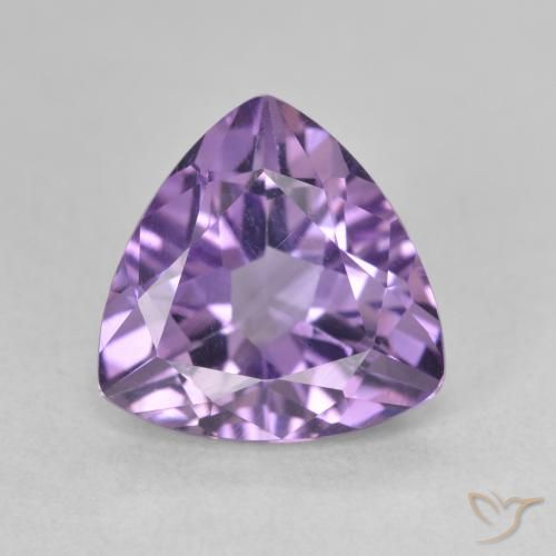 2.99ct Natural Vivid Violet Amethyst, Trillion, VVS-VS