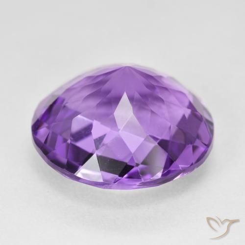 Amethyst Gemstone in 18 mm (calibrated) Size for Sale, Amethyst Stone in Pinkish Violet Color