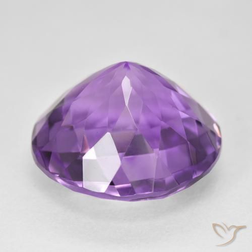 Amethyst Gemstone in 18 mm (calibrated) Size for Sale, Amethyst Stone in Deep Violet Color