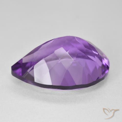 Amethyst Gemstone in 21 x 15.9 mm Size for Sale, Amethyst Stone in Purplish Violet Color