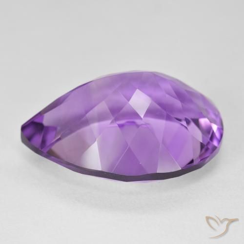 Amethyst Gemstone in 21.1 x 16.1 mm Size for Sale, Amethyst Stone in Purplish Violet Color