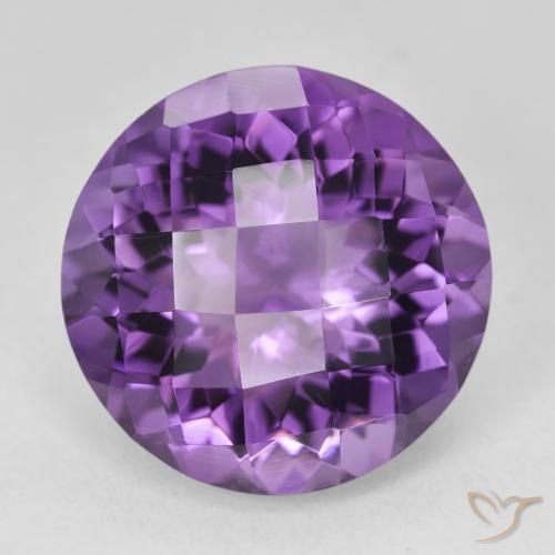18.58ct Natural Medium Violet-Pink Amethyst, Round, VVS