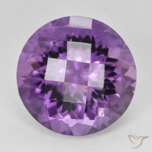 19.78ct Natural Vivid Violet Amethyst, Round, VVS