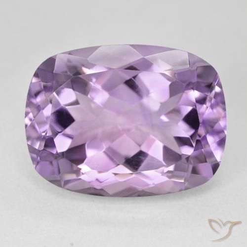 19.62ct Natural Medium Pink Violet Amethyst, Cushion, VVS-VS