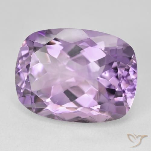 19.62 ct Violet Amethyst Stone, Natural Amethyst in Cushion-Cut Shape for Sale