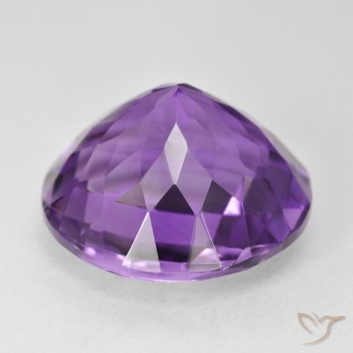 Amethyst Gemstone in 18 mm (calibrated) Size for Sale, Amethyst Stone in Vivid Violet Color