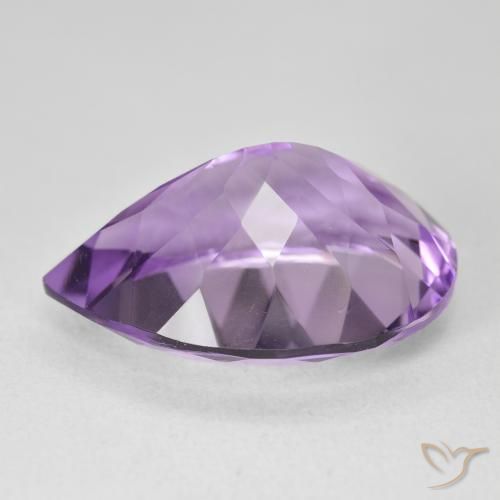 Amethyst Gemstone in 21.2 x 15.9 mm Size for Sale, Amethyst Stone in Purplish Violet Color