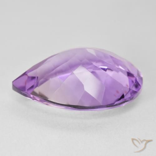 Amethyst Gemstone in 21.2 x 16 mm Size for Sale, Amethyst Stone in Medium Purplish Violet Color