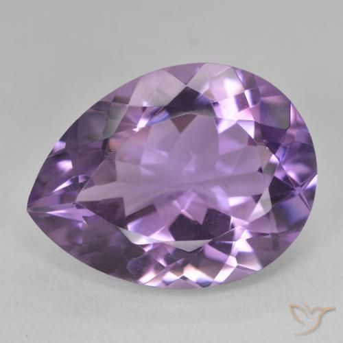 17.70ct Natural Medium Violet Amethyst, Pear Shape, VVS-VS