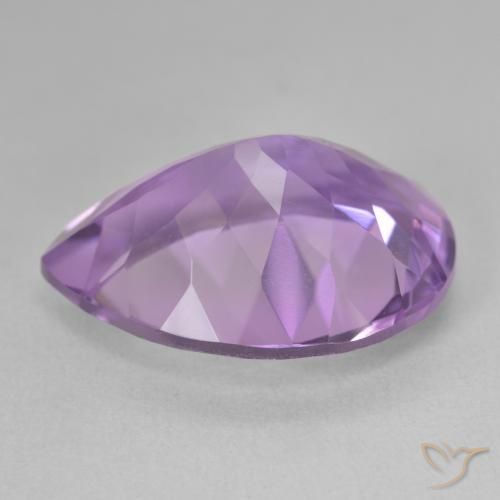 Amethyst Gemstone in 21.2 x 16.2 mm Size for Sale, Amethyst Stone in Medium Violet Color