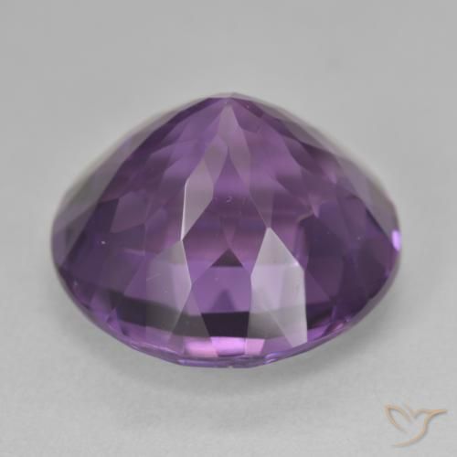 Amethyst Gemstone in 18 mm (calibrated) Size for Sale, Amethyst Stone in Medium Violet Color